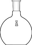 Flask, Flat Bottom, Single Neck